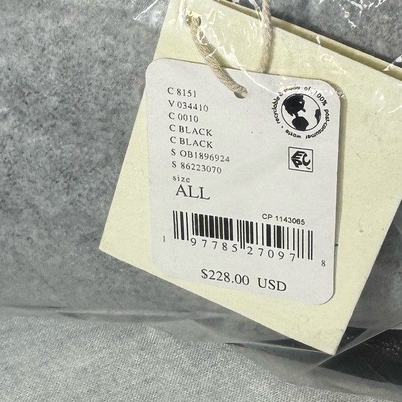 Free People Brigade Leather Backpack Black NWT One Size - Picture 8 of 8